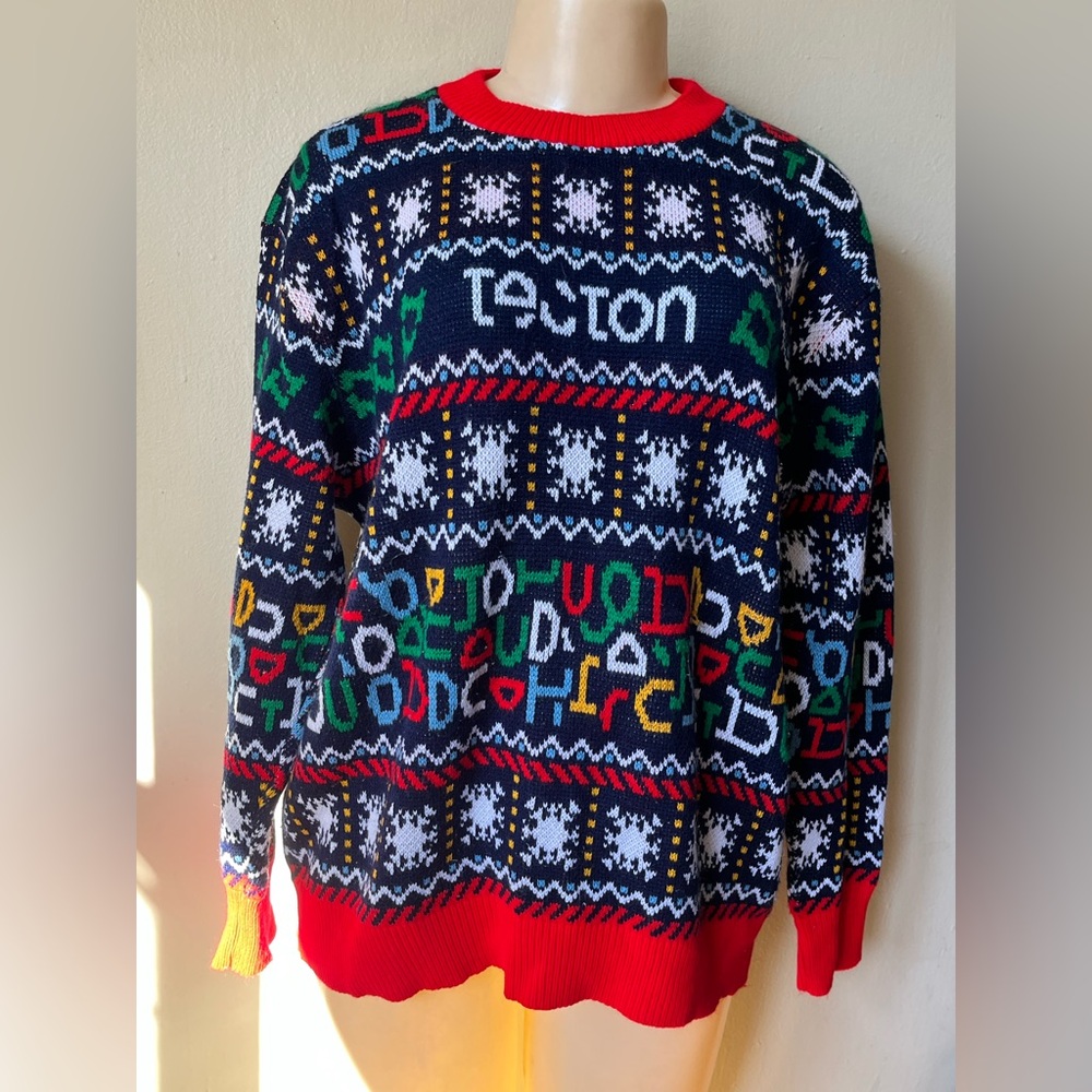 Colorful Geometric Crewneck Sweater